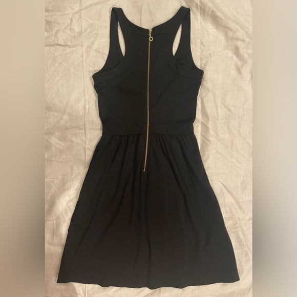 Cynthia Rowley LBD | Tank Top Fit & Flare | Exposed Gold Zipper | Pockets - Picture 7 of 11